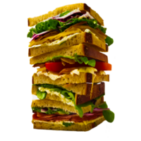 ai génératif sandwich png transparent