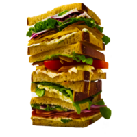 AI generative sandwich PNG  transparent