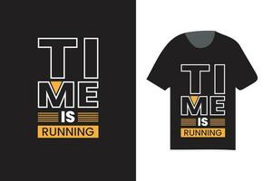 time is running vector typography t shirt design, modern t shirt template, fashion vector