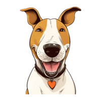 tjur terrier ClipArt, ai genererad png