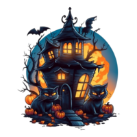 Halloween illustration element, png