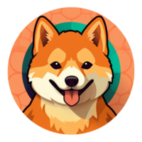 shiba inu clipart, ai généré png