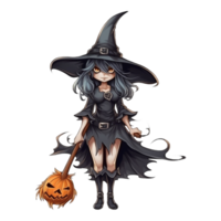 halloween illustration begrepp element, ai genererad png