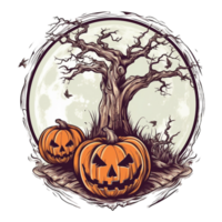 Halloween illustration element, png