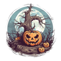 Halloween illustration élément, ai généré png