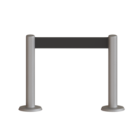 3d rendered standing barrier perfect for design project png