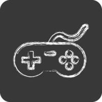 Icon Video Game. suitable for education symbol. chalk Style. simple design editable. design template vector