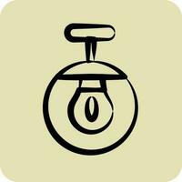 Icon Pendant Lights. suitable for House symbol. hand drawn style. simple design editable. design template vector