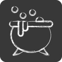 Icon Potion. suitable for Halloween symbol. chalk Style. simple design editable. design template vector