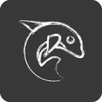 Icon Sea Life. suitable for Ecology symbol. chalk Style. simple design editable. design template vector