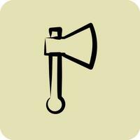 Icon Hatchet. suitable for education symbol. hand drawn style. simple design editable. design template vector