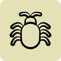 Icon Software Bug. suitable for Security symbol. hand drawn style. simple design editable. design template vector