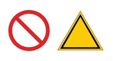 vector warning sign. plain materials for caution signs and warning signs.