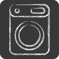 Icon Dryer. related to Laundry symbol. chalk Style. simple design editable. simple illustration vector