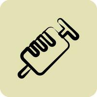 Icon Syringe. suitable for medicine symbol. hand drawn style. simple design editable. design template vector