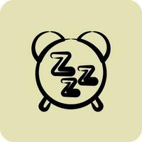 Icon Healthy Sleep. suitable for Healthy symbol. hand drawn style. simple design editable. design template vector