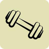 Icon Gym. suitable for education symbol. hand drawn style. simple design editable. design template vector