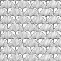 Ginko biloba Floral seamless pattern with ginkgo leaves. vector