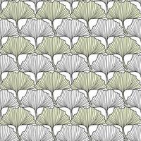 Ginko biloba Floral seamless pattern with ginkgo leaves. vector