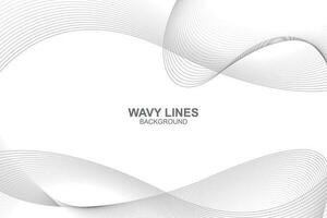 Abstract wavy lines background in vector design