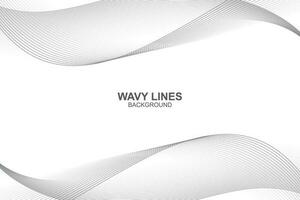 Abstract wavy lines background in vector design