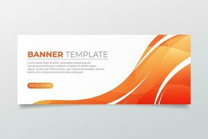 Abstract wave banner with colorful design vector