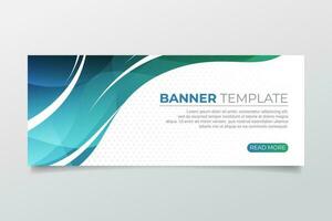 Abstract wave banner with colorful design vector