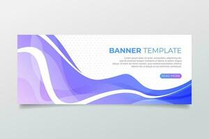 Abstract wave banner with colorful design vector