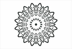 circular pattern mandala art decoration elements for meditation poster henna tattoo adult coloring book. vector