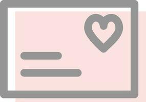 back envelope valentines vector