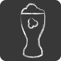 Icon Beer. suitable for education symbol. chalk Style. simple design editable. design template vector