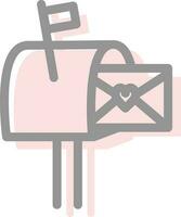mailbox valentines day vector