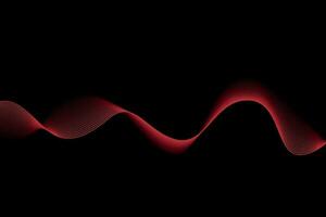 red and black wave abstract background, suitable for landing page and computer desktop background. 3d vector