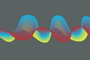 vistoso degradado ola línea. fluido resumen antecedentes. adecuado para aterrizaje página y computadora escritorio fondo de pantalla vector