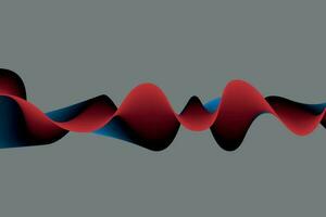 red and black wave abstract background, suitable for landing page and computer desktop background. 3d vector