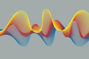 vistoso degradado ola línea. fluido resumen antecedentes. adecuado para aterrizaje página y computadora escritorio fondo de pantalla vector