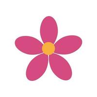 Beauty plumeria icon flowers design illustration symbol vector