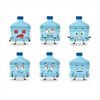 Gallon cartoon in character with nope expression vector