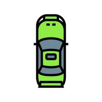 fast car top view color icon vector illustration