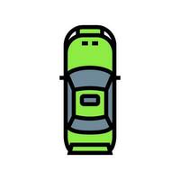 fast car top view color icon vector illustration