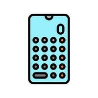 calculator math education color icon vector illustration