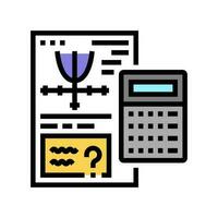 calculate math science education color icon vector illustration