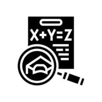 math education science glyph icon vector illustration