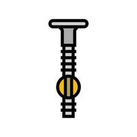 furniture bolt hardware fitting color icon vector illustration