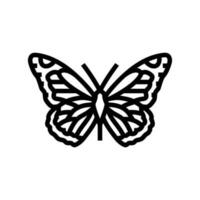 monarca verano línea icono vector ilustración