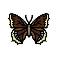 mourning cloak spring color icon vector illustration