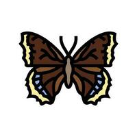 mourning cloak spring color icon vector illustration