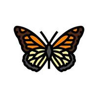 monarca verano color icono vector ilustración
