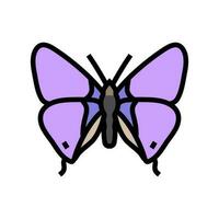 long tailed blue spring color icon vector illustration