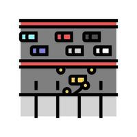 pit lane vehicle speed auto color icon vector illustration